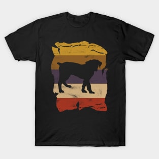 Boerboel Distressed Vintage Retro Silhouette T-Shirt